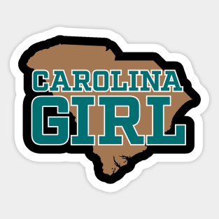 South Carolina Girl - Teal Bronze SC Sticker